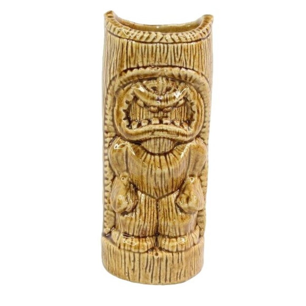 Tank House BBQ And Bar Tiki Mug Tiki Farm 2015 Brown Glaze